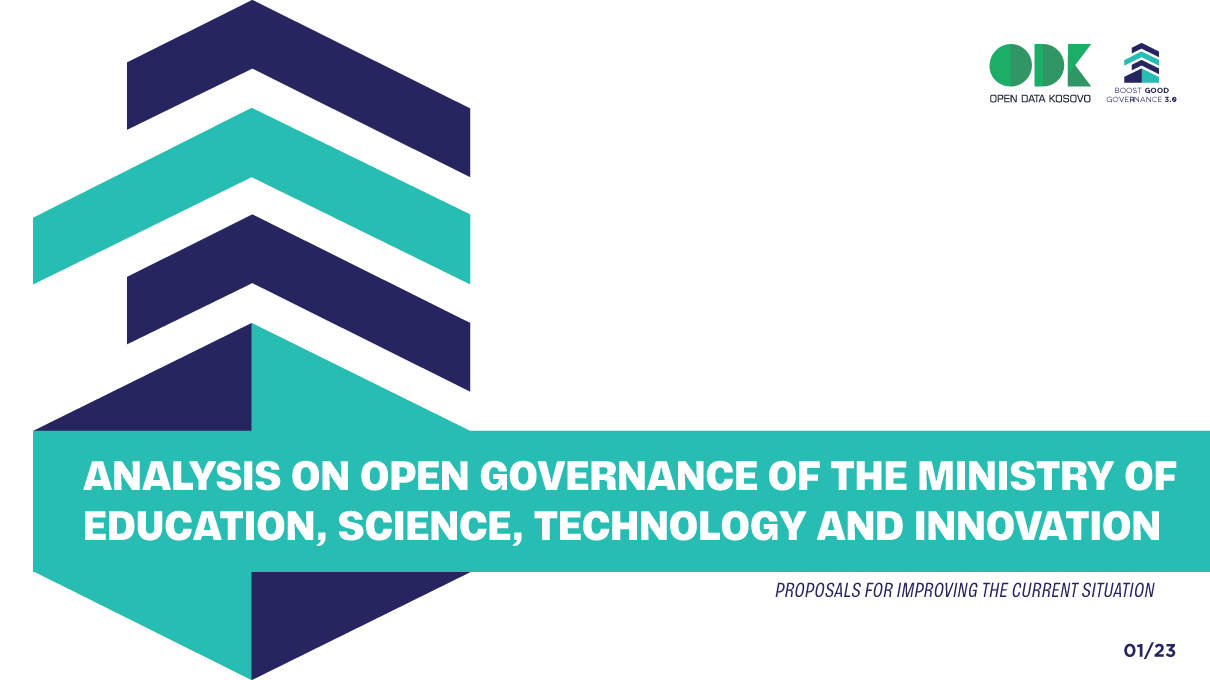 Analysis on Open Governance of the Ministry of Education, Science, Technology and Innovation